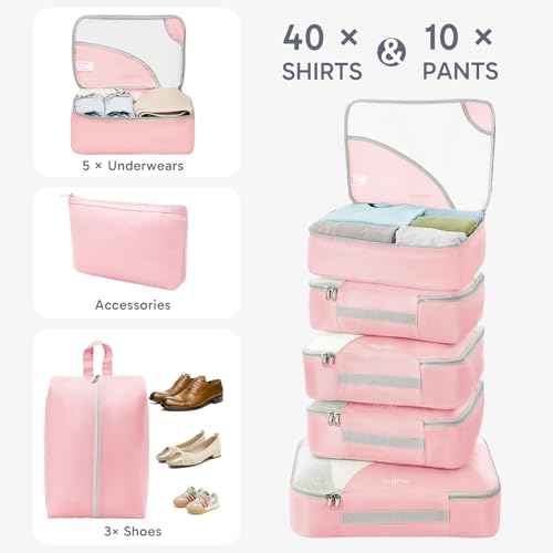Packing Cubes for Travel (10 Count)