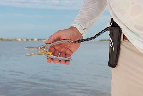 danco 7.5 Inch Aluminum Fishing Side Cutters with Sheath and Safety Lock