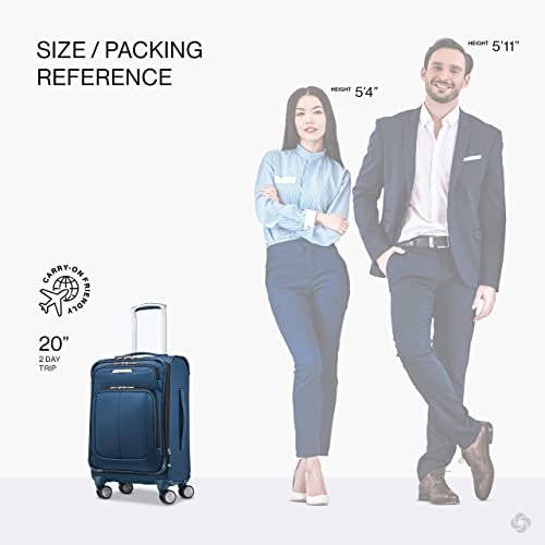 Solyte DLX Softside Expandable Luggage with Spinner Wheels