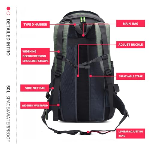 50L Hiking Backpack