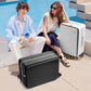20 Inch Carry On Luggage 22x14x9 Airline Approved PC Hard Shell Suitcase Top Opening Aluminum Frame Travel Suitcases with Wheels