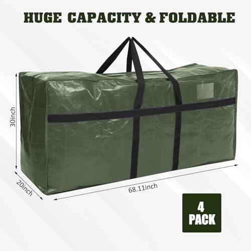 4 Pcs 194 Gallon Extra Large Moving Bags Heavy Duty Storage Bag (4 Count)