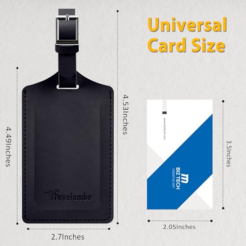 2 Pack Luggage Tags for Suitcases Airplane Travel Essentials (2 Count)