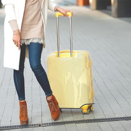 3 Piece Clear Luggage Cover Set Fits 20 24 28 Inch Suitcase Protector (3 Count)