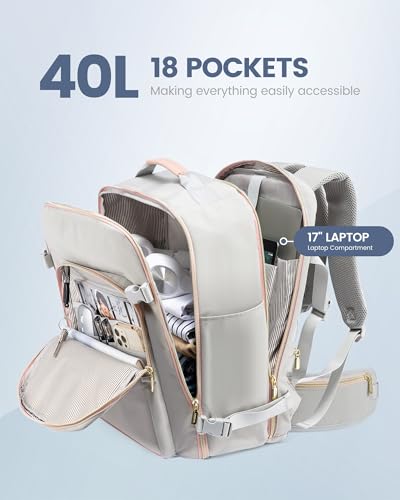 40L Travel Backpack with Waist Strap