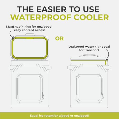 Magnetic Leak Proof 24 Can Soft Cooler with Waterproof Zipper
