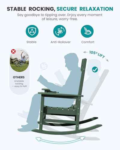Outdoor Rocking Chair Set of 2 (2 Count)