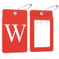 2 Pack Initial Luggage Tags for Suitcases Airplane Travel Essentials (2 Count)
