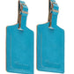 4 Pack Leather Luggage Tags for Suitcases Travel Labels (4 Count)