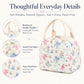 Lunch Bag for Women Men Cute Corduroy Lunch Tote Bags Reusable Insulated Lunch Box Large Capacity Reusable Insulated Cooler for Work Picnic or Travel