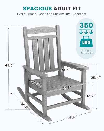 Outdoor Rocking Chair Set of 2 (2 Count)