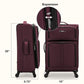 Anzio Softside Expandable Luggage with Spinner Wheels