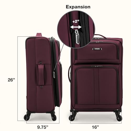 Anzio Softside Expandable Luggage with Spinner Wheels
