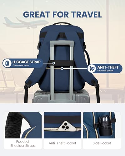 50L Travel Backpack Flight Approved Carry on Backpack