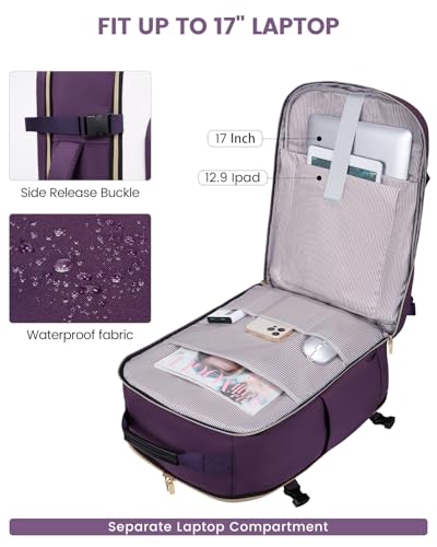 50L Travel Backpack for Women & Men