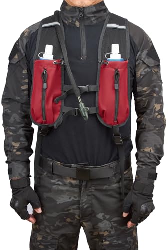 Insulated Hydration Pack Hiking Water Backpack Running Vest with 3L TPU Bladder Bag for Marathon Cycling Men
