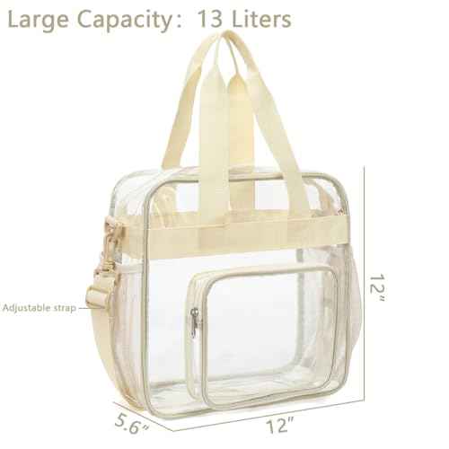 Clear Bag for Stadium Events With Shoulder Strap for Women