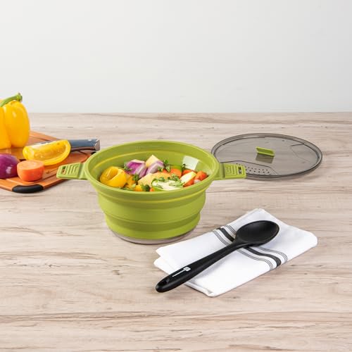 2.5L Green Silicone Collapsible Pot