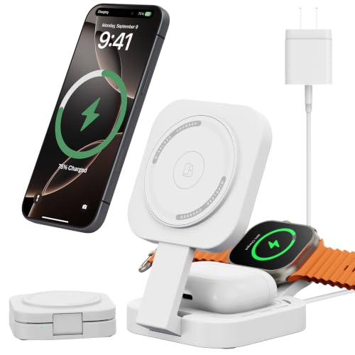 3 in 1 Mini Foldable Charging Station for Apple Devices