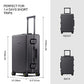 Gibraltar Aluminum Zipperless Luggage 20 Inch