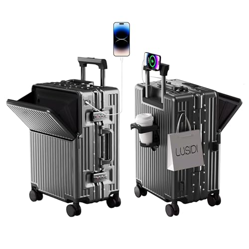 Carry on suitcase Zipperless Luggage