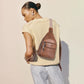 Sling Bag for Women Crossbody Bags Fanny Packs Over Shoulder Bag Sling Purse Backpack Vegan Leather Travel Handbag Purse Gifts Brown