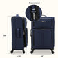 Anzio Softside Expandable Luggage with Spinner Wheels