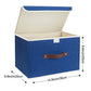 Foldable Storage Boxes with Lids 5 Pack Fabric Storage Bins with Lids (5 Count)