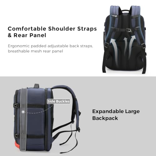 Design Travel Backpack 43l with USB Charging Port Laptop Backpack