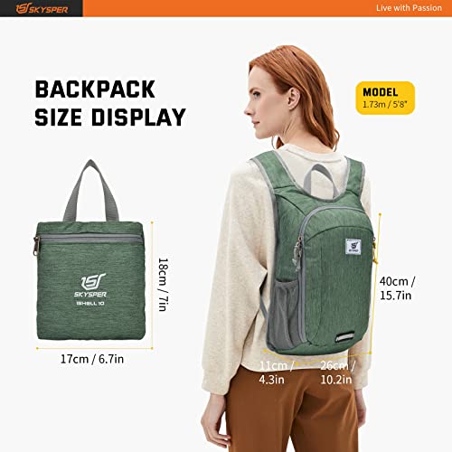 Small Daypack 10L Hiking Backpack Packable Lightweight Travel Day Pack for Women Men