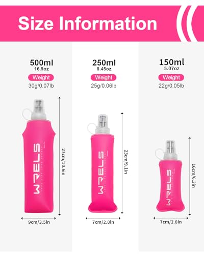 TPU Soft Flask Lightweight Portable Reusable Water Bottle (2 Count)