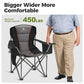 Oversized Fully Padded Camping Chairs with Lumbar Support (2 Count)
