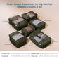 6 Pack Large Compression Packing Cubes for Travel (6 Count)