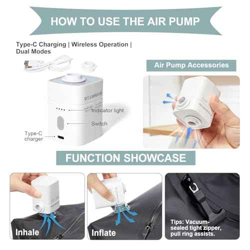 Vacuum Backpack Travel with Pump