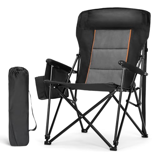 Oversized Camping Chairs High Back Heavy Duty Lawn Chair 500LBS
