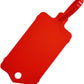 100pcs Reusable Blank Plastic Tags Ties Key Tags 1.45"*2.48" Serrated Tension Sealing Strap with Large Label Plastic Tie Mark Label Waterproof Hang Sign Write on Tag (Red, 100pcs)