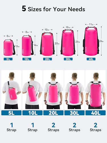 Waterproof Dry Bag Backpack with Emergency Whistle