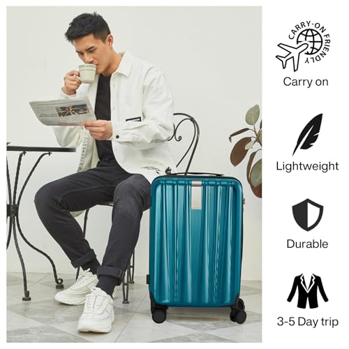 Luggage Sets 2 piece Carry On Luggage with Wheels PC Hard Shell Suitcases Lightweight Checked Travel Luggage Large Travel Suitcase Woman Men 20