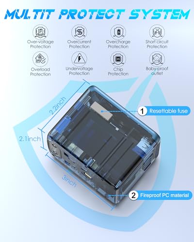 Universal Travel Adapter with 5 USB C
