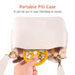 4PCS INVODA Weekly Pill Organizer 7 Compartment Rotating Pill Box for Daily (8 Count)