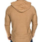 Mens Fashion Athletic Hoodies Sport Sweatshirt Solid Color Fleece Pullover Khaki L