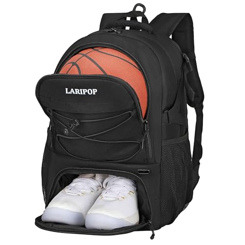 Basketball Backpack Large Sports Basketball Bag with Dedicated Ball Slot & Ventilated Shoe Compartment for Soccer Volleyball Gym Training Travel