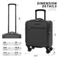 Underseat Carry On Luggage with Wheels