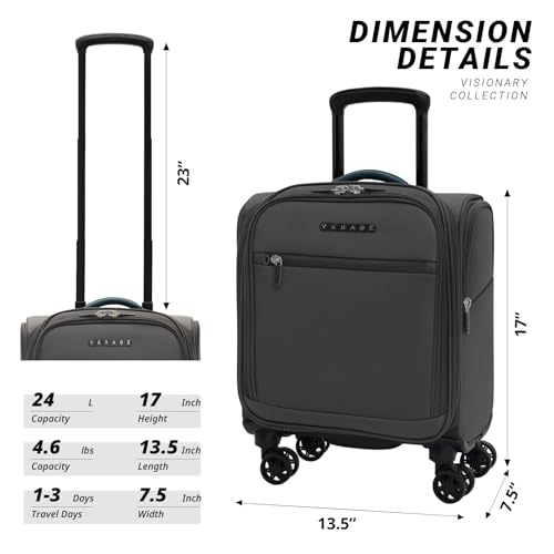 Underseat Carry On Luggage with Wheels