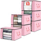 6 Pack Storage Bags for Clothes Blanket Storage Bins with Lids (6 Count)