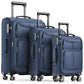 Luggage Sets 3 Piece Softside Expandable Durable Suitcase Sets (3 Count)