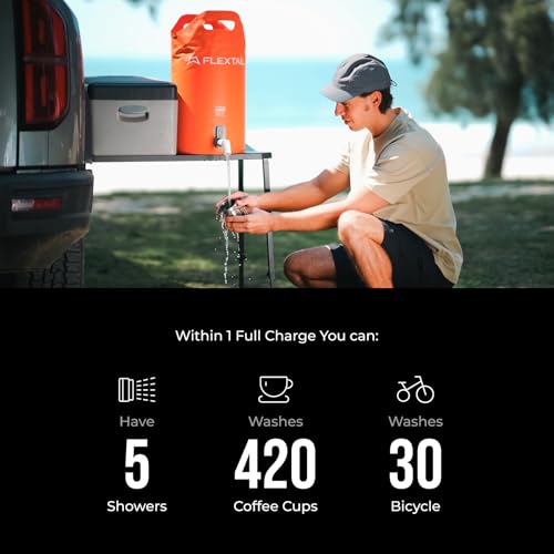 Camping Shower Bucket with Built