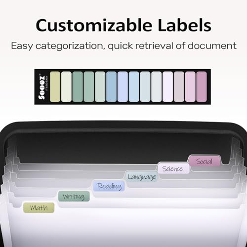 7 Pockets Accordion File Organizer