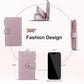 Womens Wallet RFID Blocking Leather Trifold Clutch Wallet Credit Card Holder Ladies Travel Wallet Purse with Passport