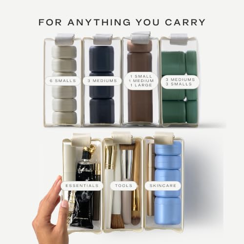 Parcel Clear Travel Kit with Zipperless Magnetic Closure